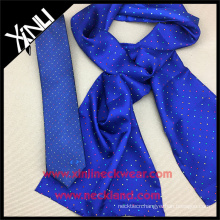 Mens Skinny Custom Tie Set with Women's Silk Scarf